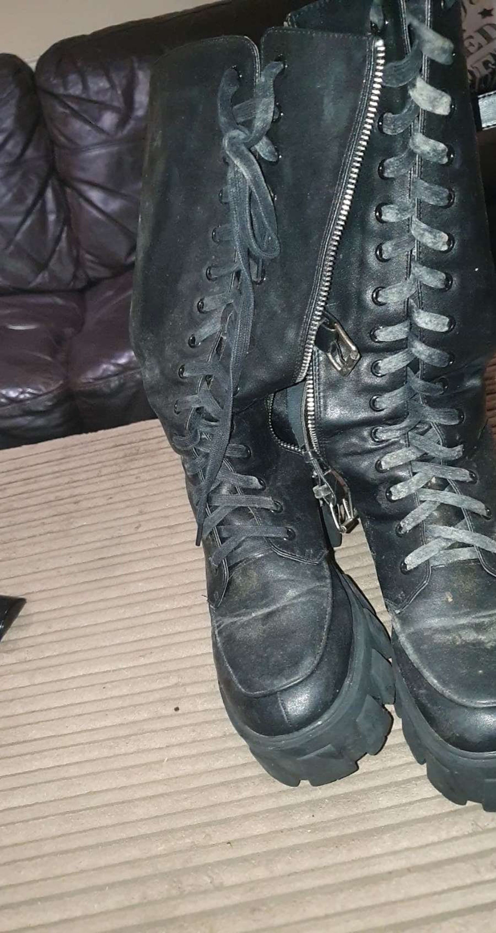 Well worn gothic boots Etsy