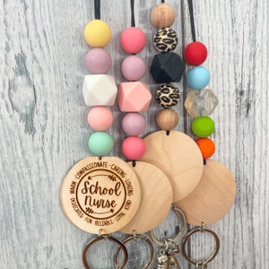 Cordino di perline personalizzato per infermieri, regalo per infermiere scolastiche, regalo per studenti, infermiere scolastiche, cordino per infermiere, cordino per insegnanti