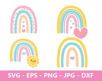 Download Clip Art Art Collectibles Spring Svg Baby Svg Rainbow Png Boho Rainbow Svg Cricut Rainbow Be Kind Svg Rainbow Clip Art Rainbow Svg Summer Svg Boho Svg 69pcs