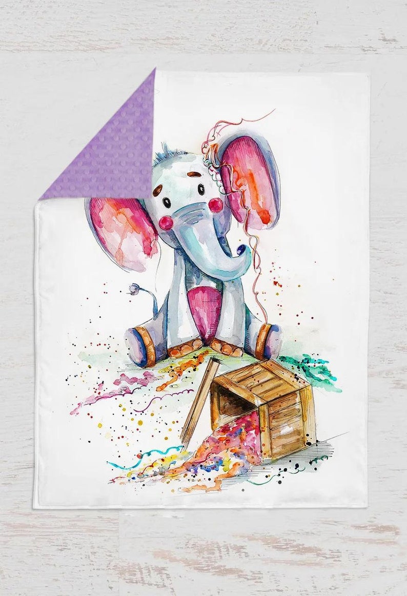 Elephant Fabric Panel Quilting Panel Baby Quilt Panel Etsy