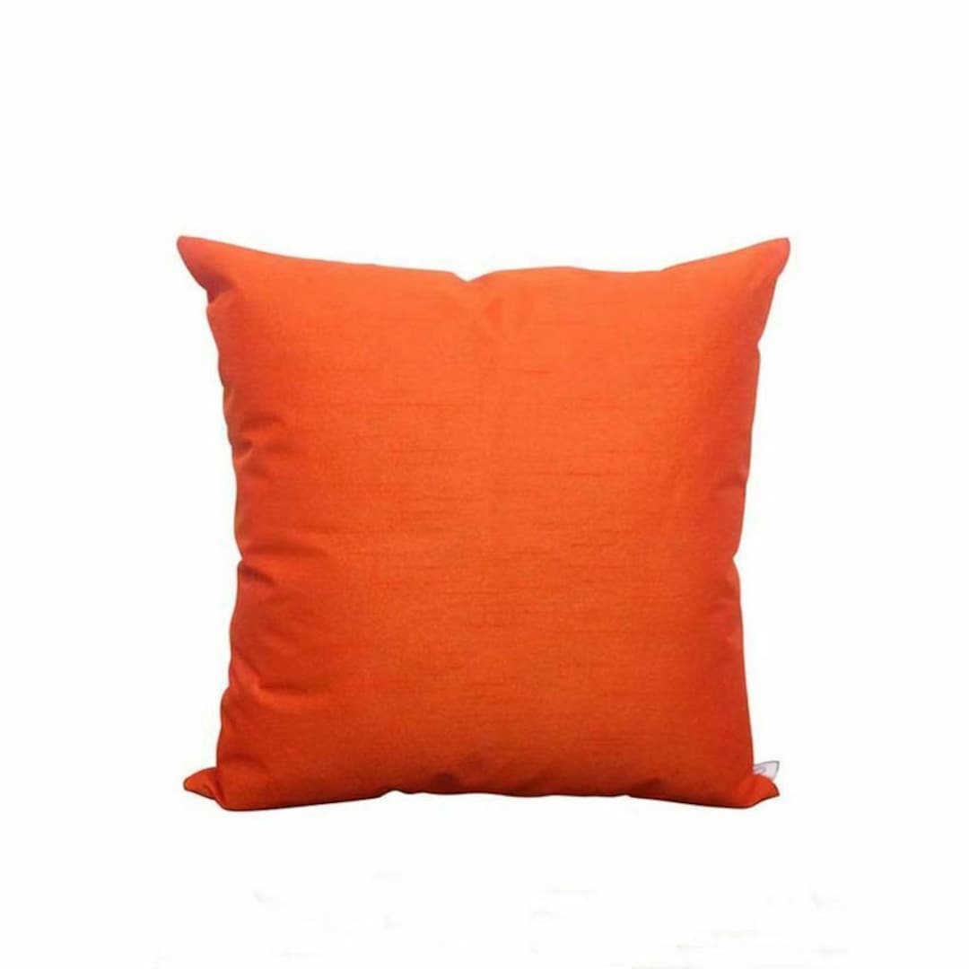 Orange Outdoor Waterproof Cushion Cover Fabric Garden Chair Etsy