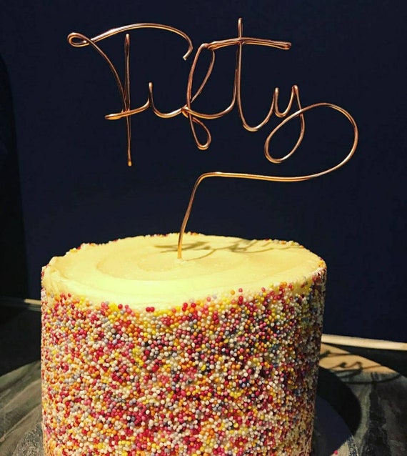 Wire Cake Topper Bespoke Cake Topper Personalised Etsy UK