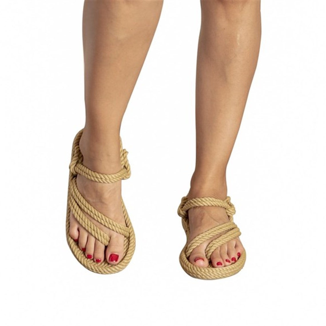 pink rope sandals