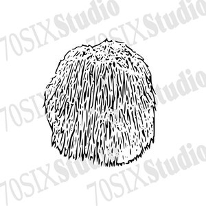 Lions Mane mushroom SVG PNG digital download, Sticker download file