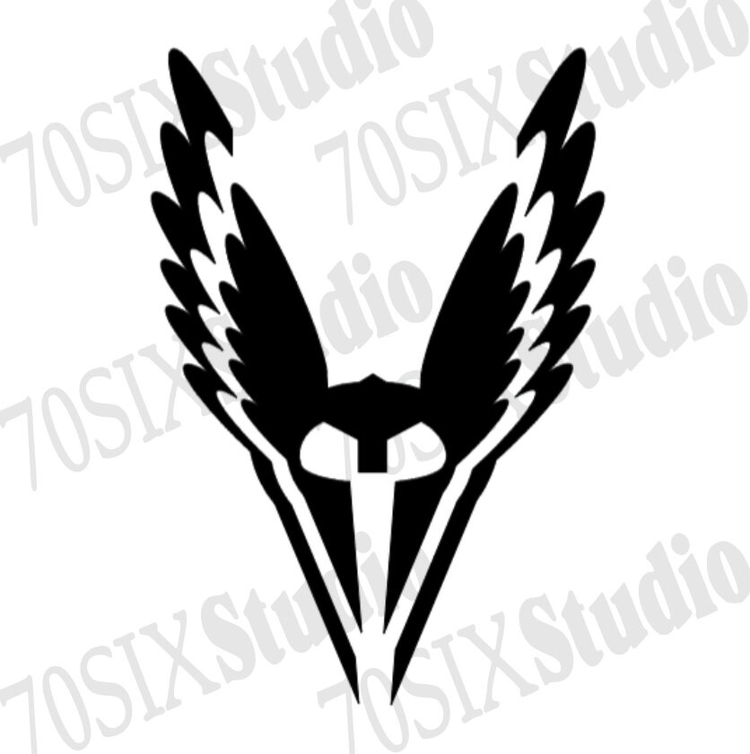 Winged Helmet Svg Viking Helm Digital File Winged Viking Etsy