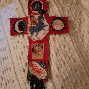 Pocket Altar,  hand stiched &quot; Moon prayer altar&quot;