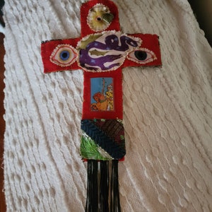 Hand Stitched Pocket Altar: Tarot Miracle, Incense Pocket