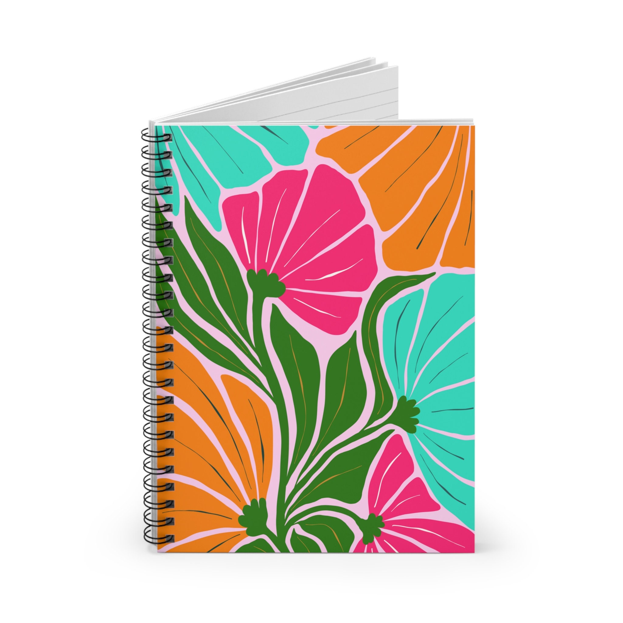 Spiral Notebook, 2024 Planner Spiral Notebook, Custom Agenda, Bloom