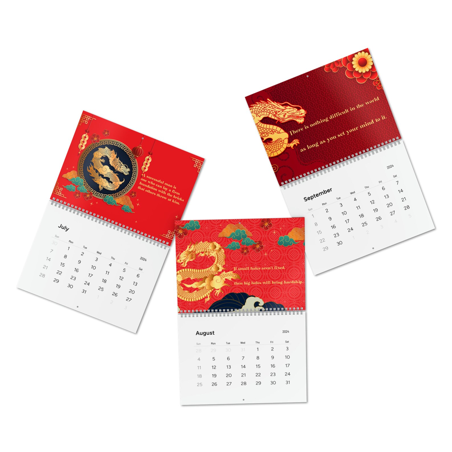 2024 Calendar, Chinese New Year Calendar, Planner 2024, Best New Year