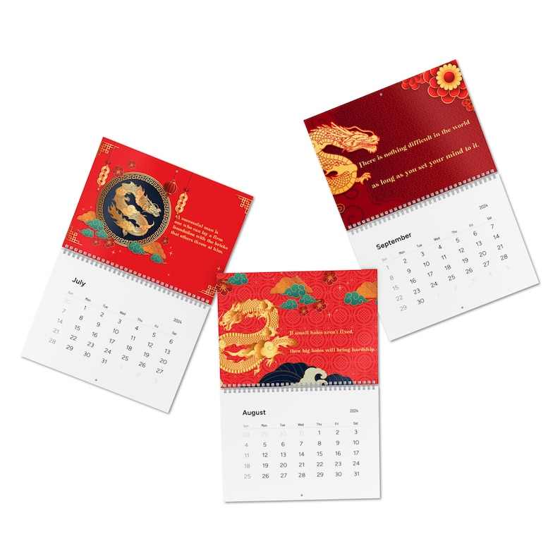 2024 Calendar, Chinese New Year Calendar, Planner 2024, Best New Year