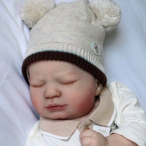 Louis Sleeping Authentic Realborn 18&quot; Reborn Doll Kit/COA by Bountiful Baby