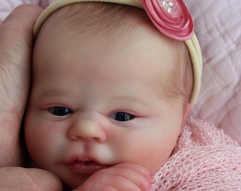 Kit de muñeca renacida de vinilo Ever Awake Authentic Realborn de 17" de Bountiful Baby (miembros completos/C.O.A.)