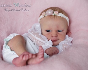 Kit Bébé Reborn Willow De Bountiful Baby - 50 Cm, Yeux Bleus, Peau Bronzée