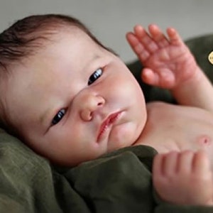 Landon  Awake Authentic Realborn 21&quot; Vinyl Reborn Doll Kit ~ by Bountiful Baby (full limbs/COA)