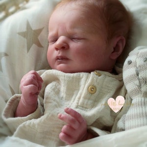 Martin Sleeping Authentic *Realborn 18.5&quot; Reborn Doll Kit/COA by Bountiful Baby - full limbs