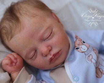 Muñeca renacida auténtica Claudia Sleeping de 45 cm de Bountiful Baby - Extremidades completas/COA