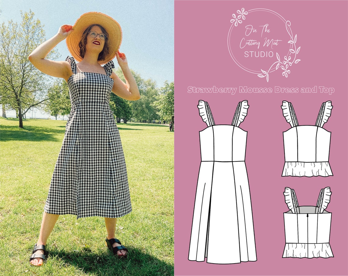 Strawberry Mousse Dress and Top Digital Sewing Pattern for - Etsy