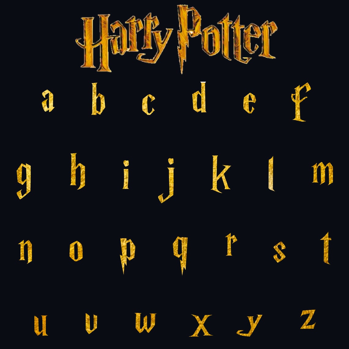 free downloadable harry potter font
