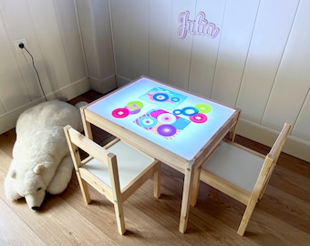 Montessori light table with chairs (LED Smart RGB)