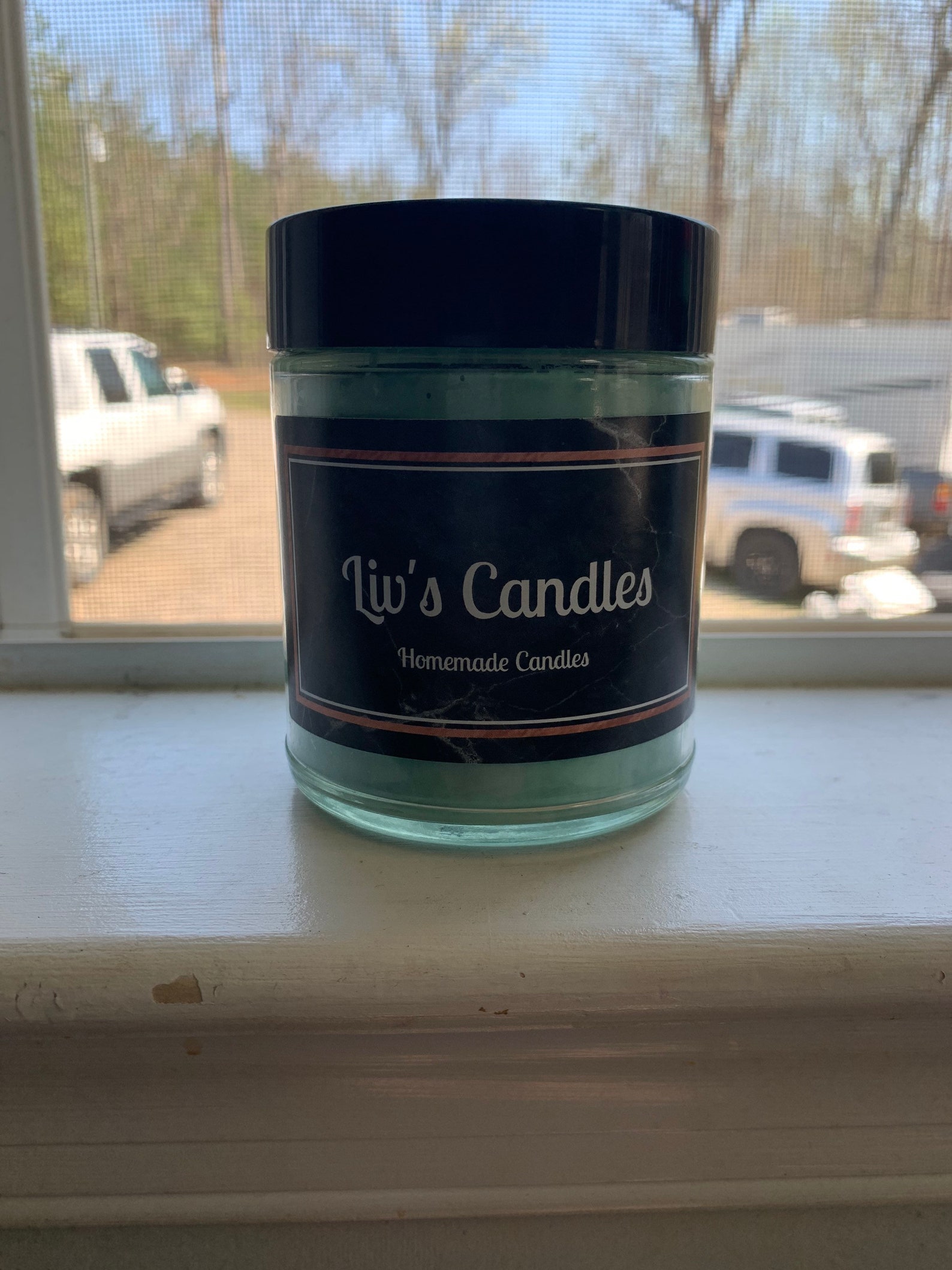 Green Apple Scented Candle Etsy