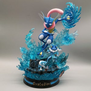 Pokemon figura de ação tipo água e tipo escuro greninja froakie