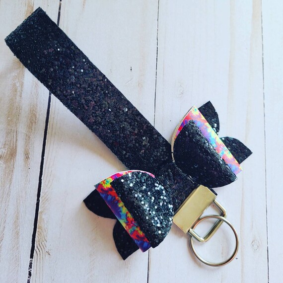 Faux Leather Keychain Keychain Wristlet Faux Leather Etsy