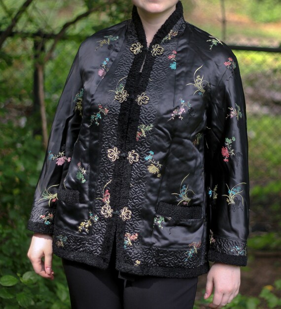 Vintage Reversible Satin Silk \u0026 Wool 