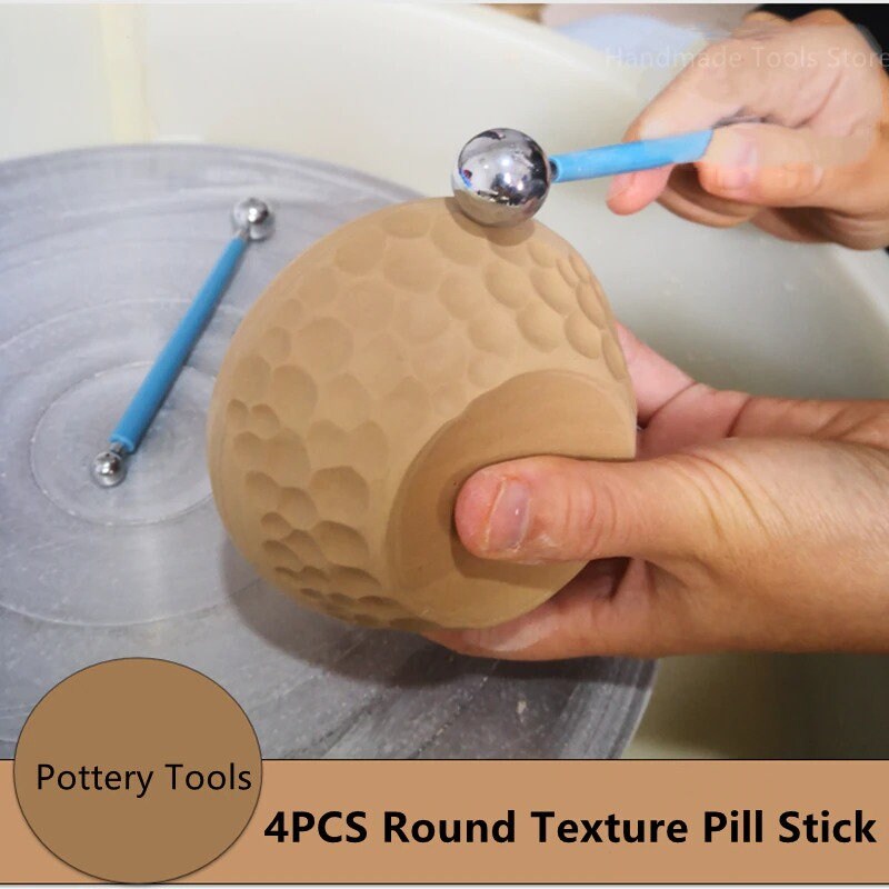 6pcs Pottery Plastic Scraper Tools Set Clay Sculpture Pottery Clay Sculpture Carving Tool DIY Clay Texture Scraper Textured Art Tools,Hot Pink