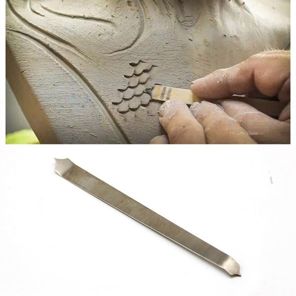 Fish Scale Creative Modeling Blade Professional Pottery Hand Kneading Carving Roof Dragon Scale Texture Making Tool