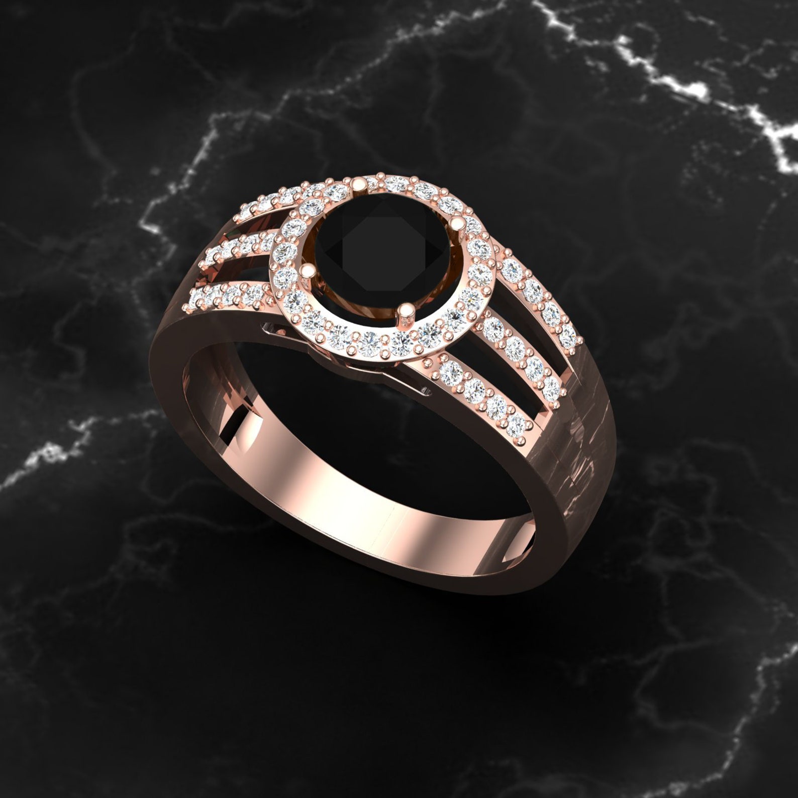 Black Onyx Engagement Ring silver Black Gemstone Engagement - Etsy UK