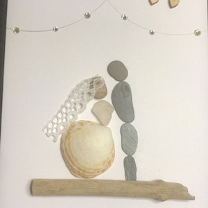 Wedding / anniversary pebble art pictures
