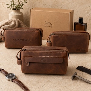 leather dopp kit