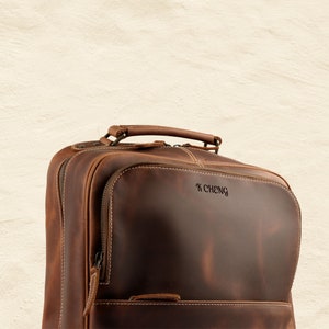 Handcrafted Full Grain Leather Backpack