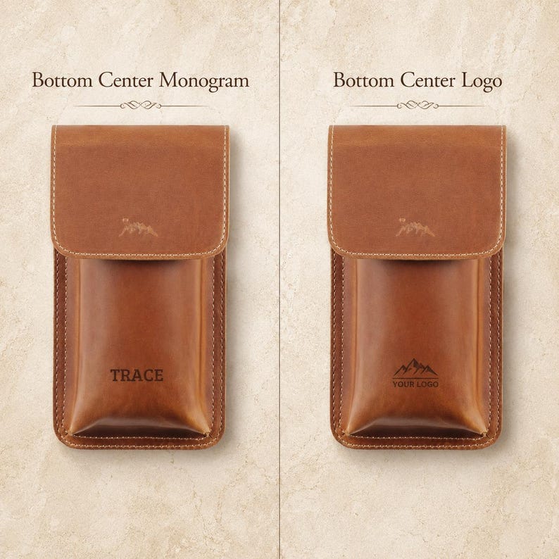 Personalized Slim Shoulder Bag with Mini Pouch