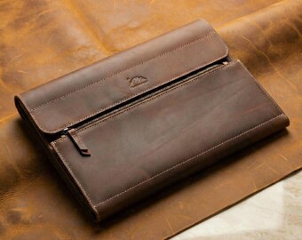 thumbnail image 2 of PU Leather Laptop Sleeve Case For MacBook Air/Pro – Fits 13, 14, 15, 16 Inch Notebooks, Universal 2 of 6