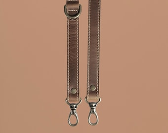Extra Long Leather Crossbody Strap: Adjustable 59″ Shoulder with Leather Ends