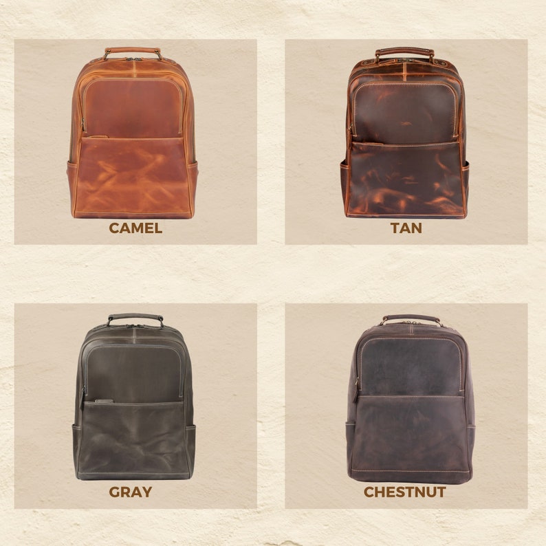 Leather Macbook Backpack