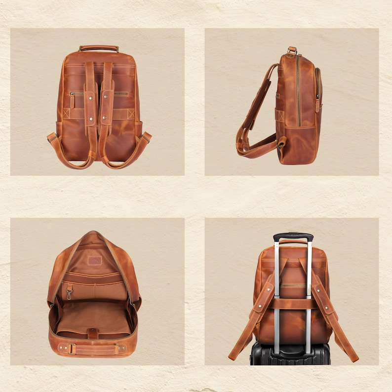 Large Leather Backpack For Men