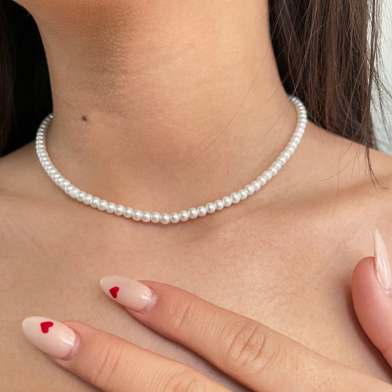 Baby pearl necklace Etsy