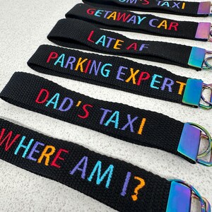 Wristlet Keychain, mom life accessory, funny quote keychain, keychain with saying