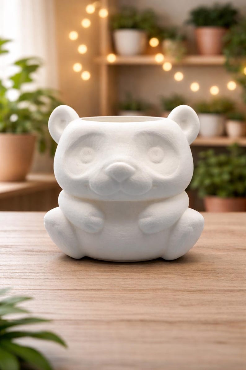 Cute Panda Planter Pot for Succulents, Kawaii Animal Plant Holder ...