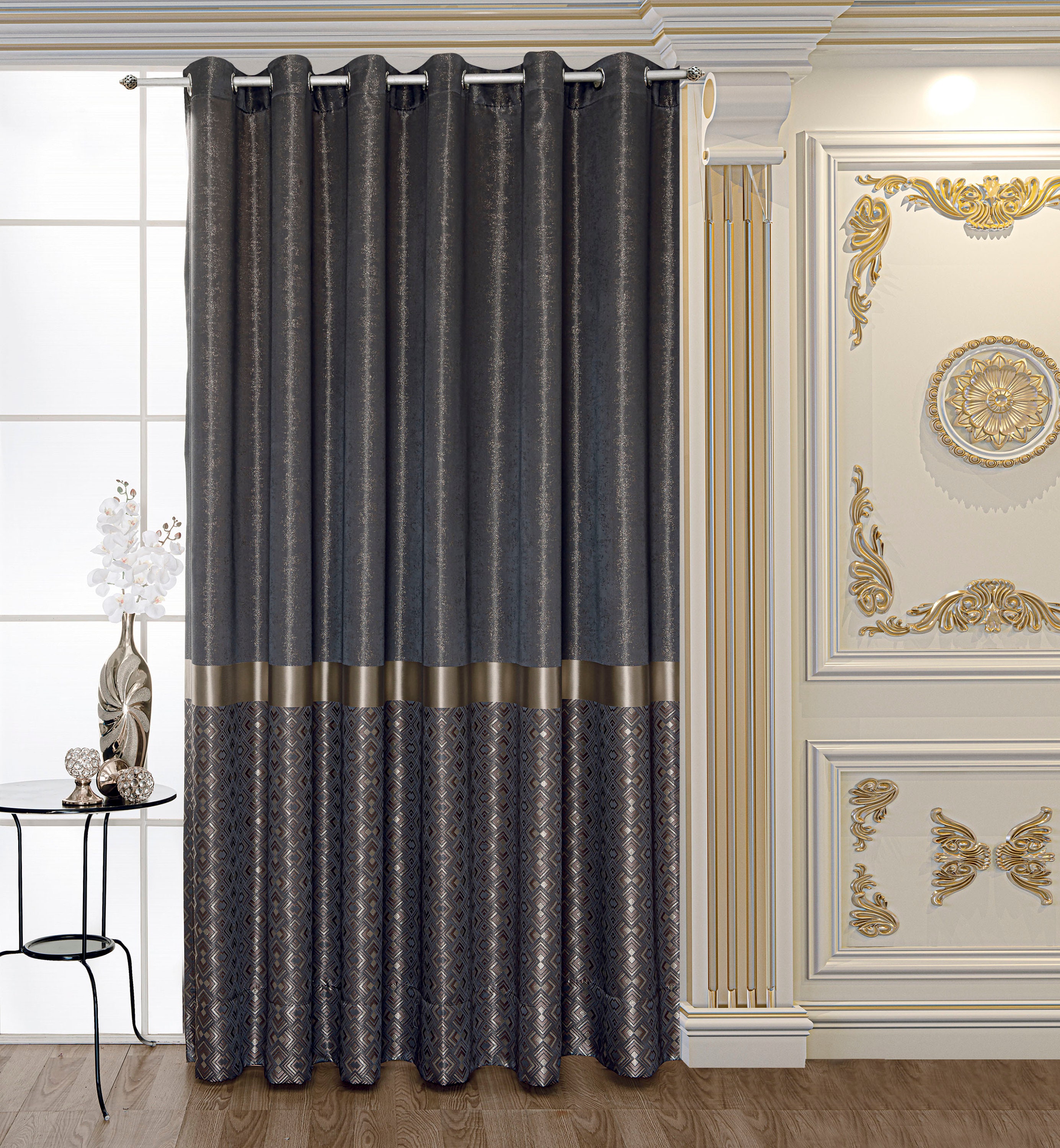 Luxury Jacquard Curtains With Seven 7 Color Designs - Etsy