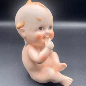 Vintage Lefton Kewpie Porcelain Bisque Baby