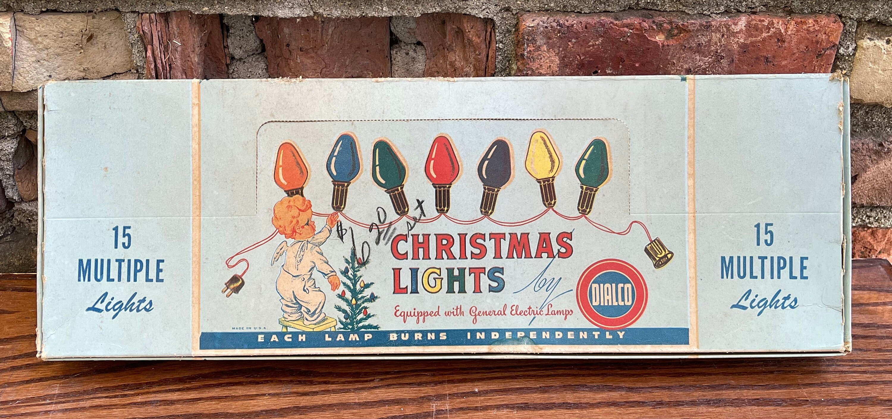 Vintage Dialco GE Christmas Lights Original Box Angel Baby Etsy