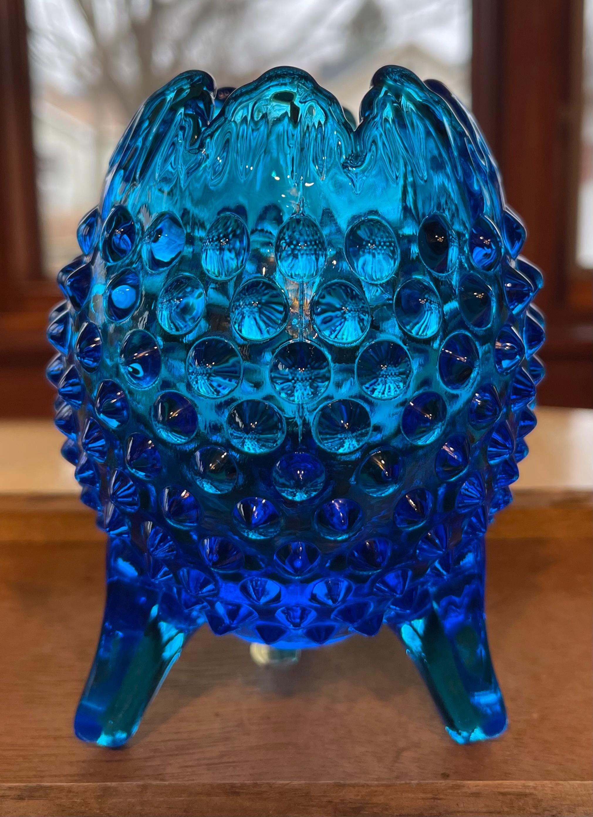 Fenton Blue Hobnail - Etsy