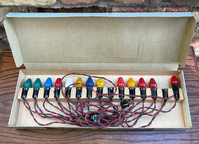 Vintage Dialco GE Christmas Lights Original Box Angel Baby Etsy