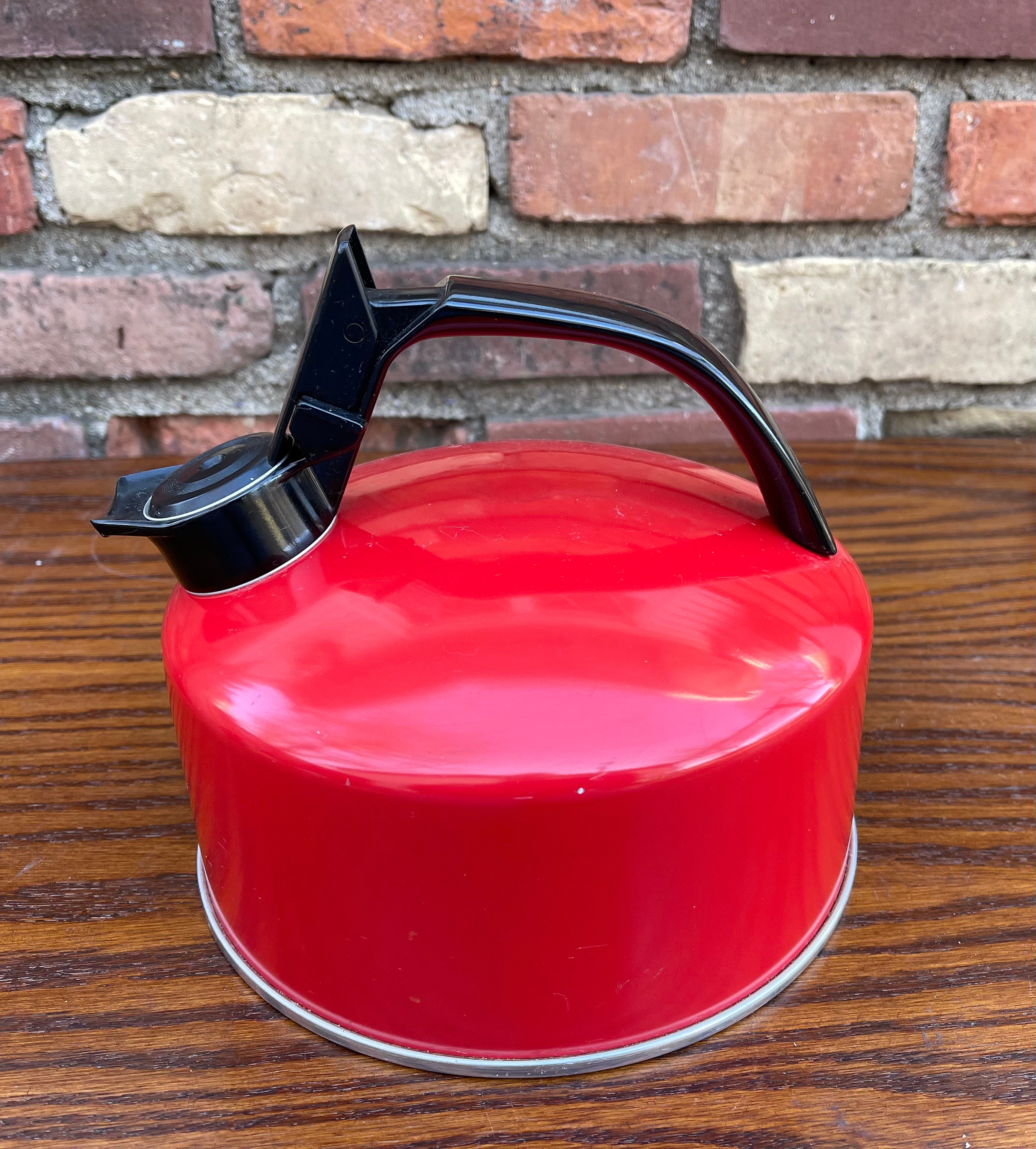 Copco 2.1 Qt Whistling Stainless Steel Tea Kettle Cherry Red Gloss