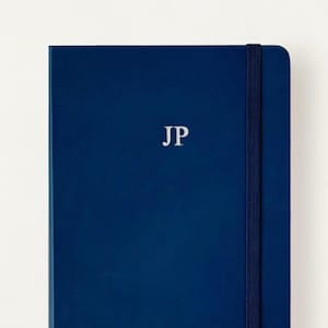 Navy Vegan Leather Journal / Notizbuch - Personalisiert / Monogrammiert