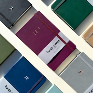 Vegan Leather Journal / Notebook - Personalized / Monogrammed