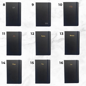 SAMPLE SALE Vegan Leather Journal / Notebook Personalized / Monogrammed image 2